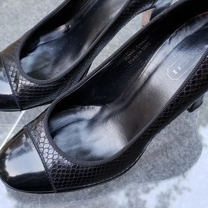 Coach Embossed Python Print Pump